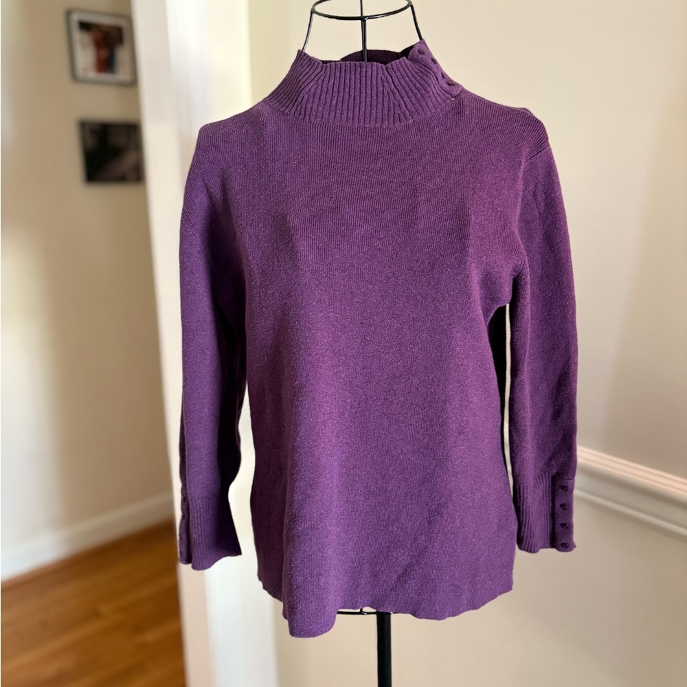 Vintage 90s Women's Purple Sweater